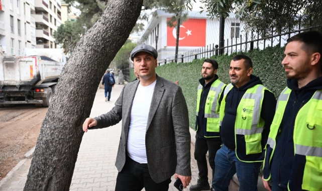 Bornova’nın gözde sokağına bayramlık asfalt