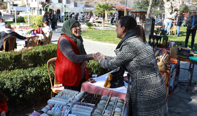 Efes Selçuk’ta 8 Mart Dünya Emekçi Kadınlar Günü Anması direnen ve üreten kadınlarla başladı