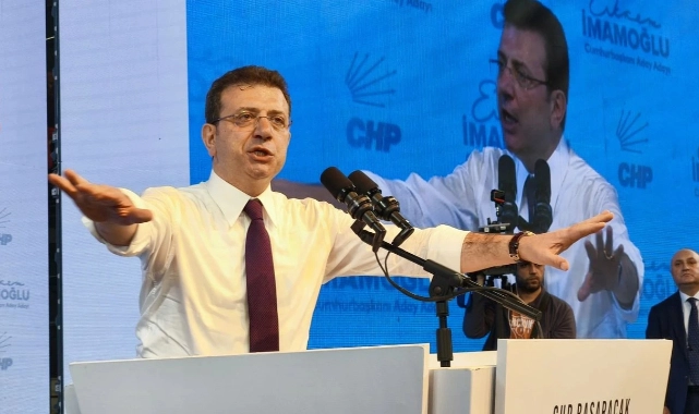 İmamoğlu, ilk durağı İzmir'de konuştu: Bizi, adaletsiz bir düzene mahkum etmek istiyorlar