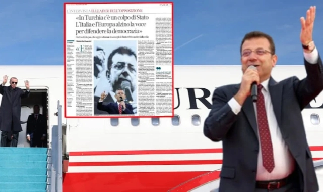 Erdoğan'ı İtalya'da bu manşet karşılayacak: 'İmamoğlu, Erdoğan'ı hapisten de yener'