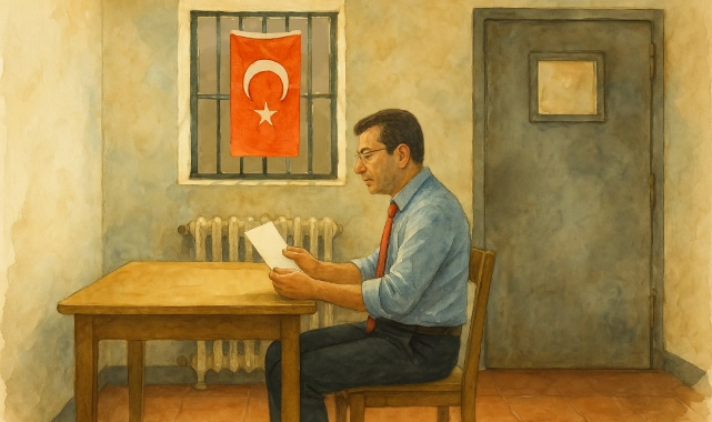 İmamoğlu çizdi, arkadaşları resmetti: Hücremin duvarında şanlı bayrağımız asılı