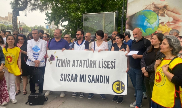KESK’ten İzmir Atatürk Lisesi’nde konferans tepkisi: Geleceğimizin karartılmasına izin vermeyeceğiz