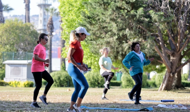 Konak’ta açık havada spor keyfi başladı