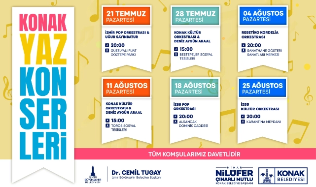 Konak Yaz Konserleri başlıyor