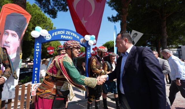 Ahmetli’ye yeni sosyal tesis: Ferdi Zeyrek Parkı açıldı