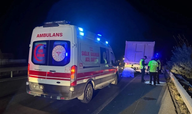 Uşak’ta feci kaza: Motosiklet sürücüsü hayatını kaybetti