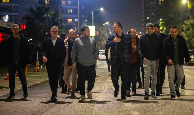 Başkan Ömer Eşki Karacaoğlan’da sahaya indi
