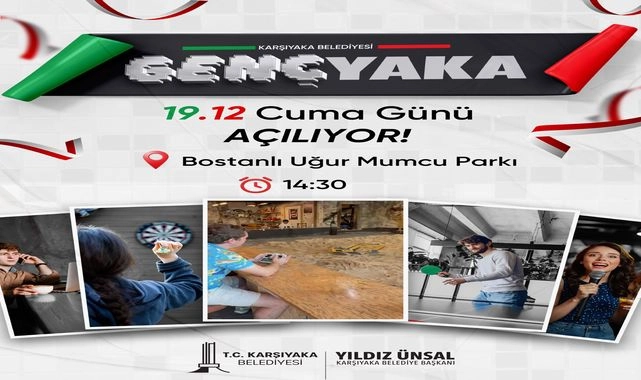 Karşıyaka Belediyesi’nden gençlere müjde: Genç Yaka 19.12’de açılıyor!