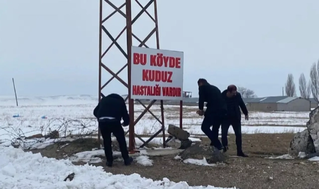 Kömürlü Köyü, karantinaya alındı!