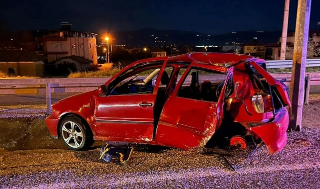 Manisa'da korkunç kaza: Baba ve çocuk öldü!