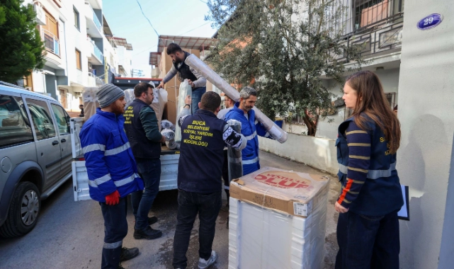 Buca Belediyesi’nden selden etkilenen ailelere eşya desteği