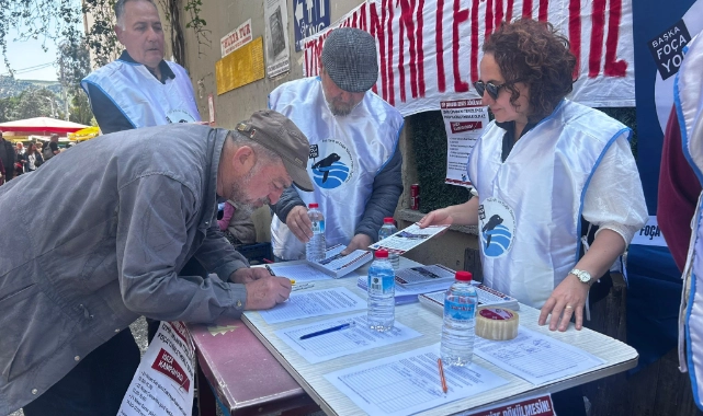 İzmir Körfez dip çamuruna karşı imza kampanyası!