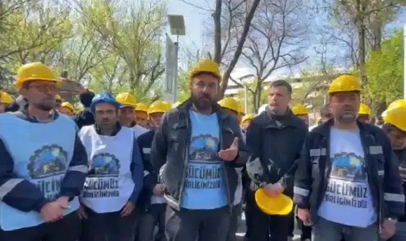 Madencilerin eylemi sürüyor: Talepler bakanlığa iletildi!