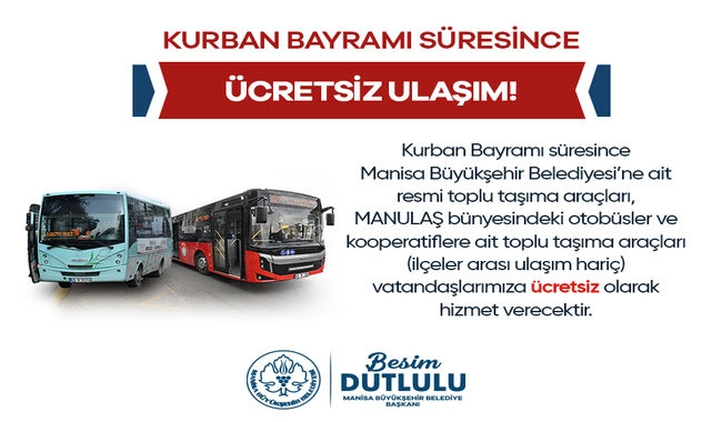 Büyükşehir’den Bayramda Ulaşım Hizmeti