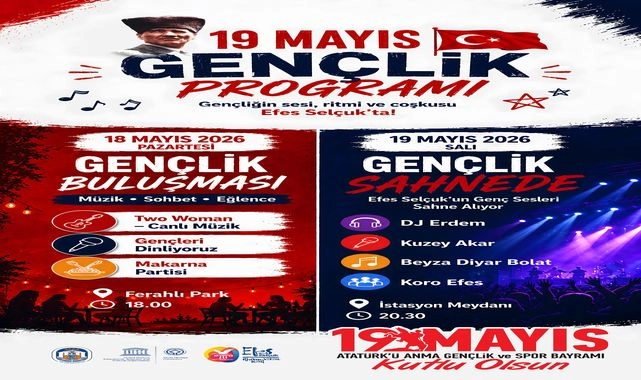 Efes Selçuk’ta 19 Mayıs coşkusu gençlik programıyla yaşanacak