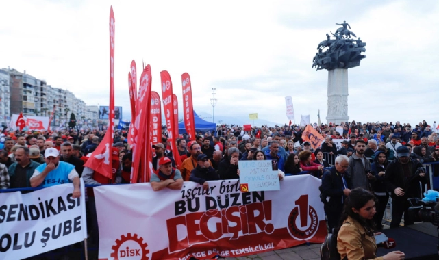 İzmir'de emekçiler meydanlara sığmadı: Her geçen gün daha da baskı altındayız!
