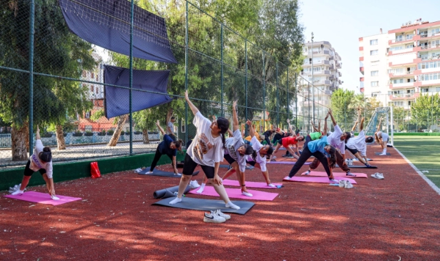 Açık havada sabah sporu keyfi başlıyor