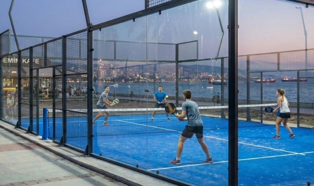 Bostanlı Sahili’ne yeni padel kortları geliyor
