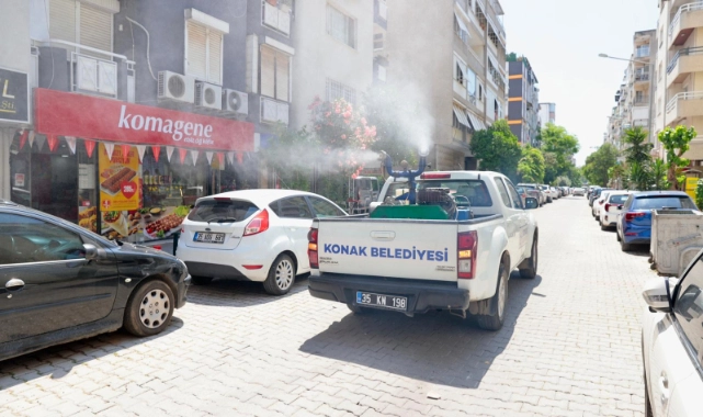 Konak’ta sivrisineklere karşı ilaçlama seferberliği: Ekipler her gün sahada