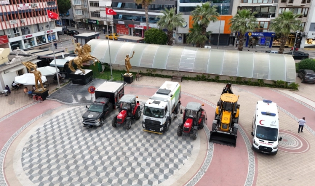 Menemen Belediyesi araç filosu yeni araçlarla güçlendi 