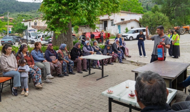 Yangınlara karşı köy halkı bilinçlenip örgütleniyor!