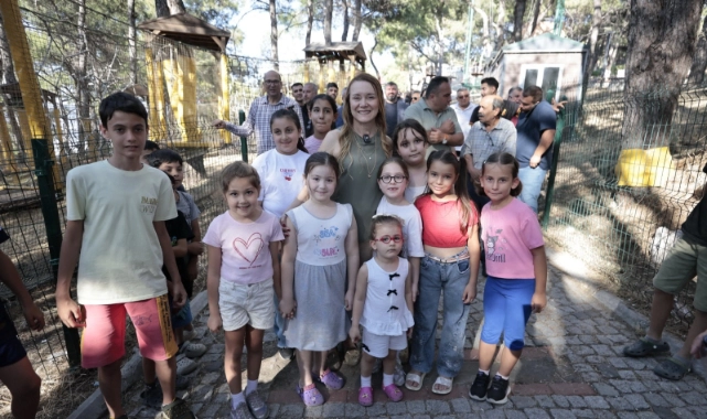 Başkan Mutlu Macera Parkı’nda çocuklarla bir araya geldi