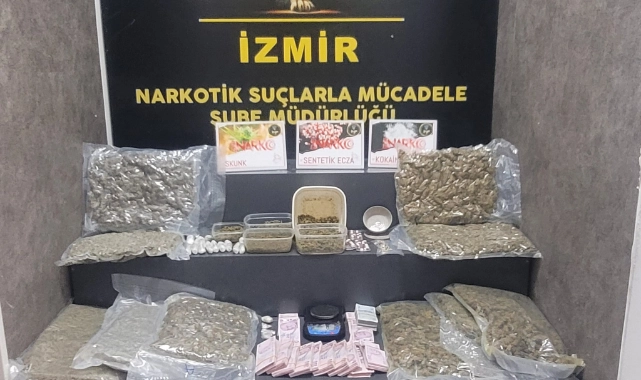 Karşıyaka'da uyuşturucu operasyonu: Kilolarca uyuşturucu ele geçirildi
