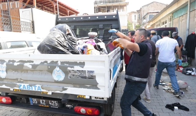 Konak zabıtasından izinsiz seyyar satışa sıkı denetim