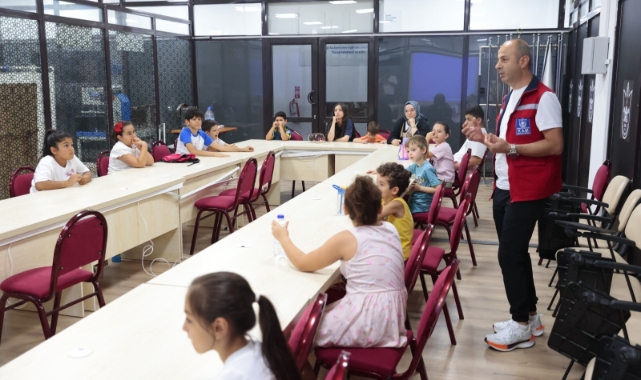 Konaklı çocuklara Afet Farkındalık Atölyesi