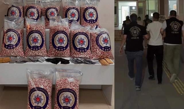Ticari takside 280 bin sentetik ecza: 3 şüpheliye gözaltı!