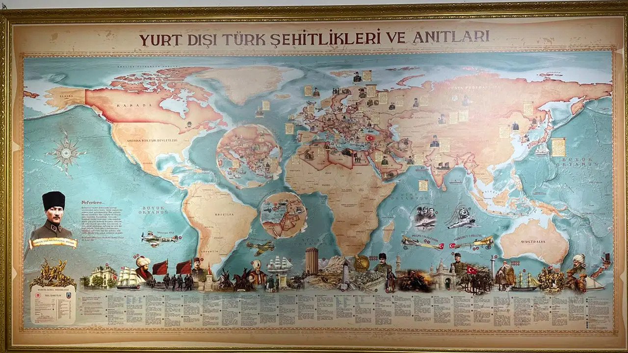 Dünyadaki Türk şehitlikleri haritaya aktarıldı!