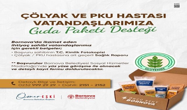 Bornova'da özel beslenme gereksinimli vatandaşlara destek