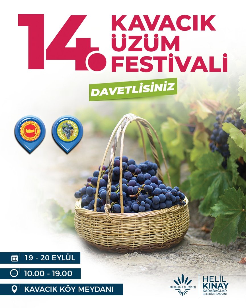 Tüm İzmir Kavacık'a davetli! 14'üncü Kavacık Üzüm Festivali başlıyor