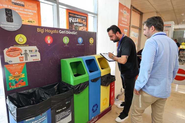 Buca’da marketlere “sıfır atık” denetimi