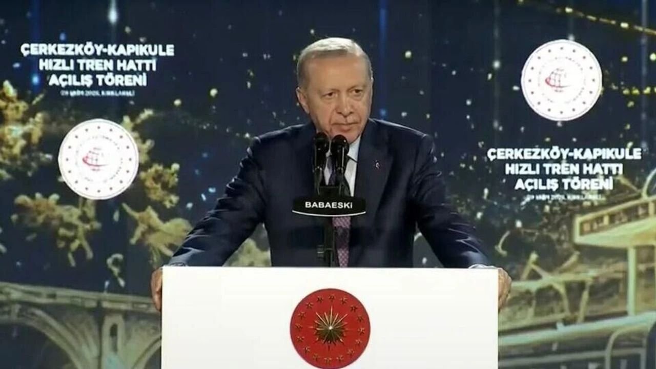 Cumhurbaşkanı Erdoğan, 'hızlı tren hattı' açılış töreninde konuştu: 24 yılda çağ atlattık!