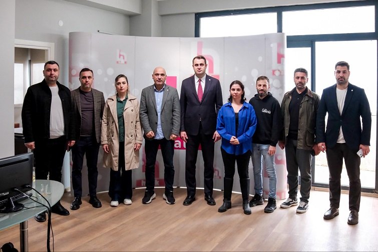 Başkan Güç'ten Halk TV'ye ziyaret: Zalim iktidardan kurtulacağız